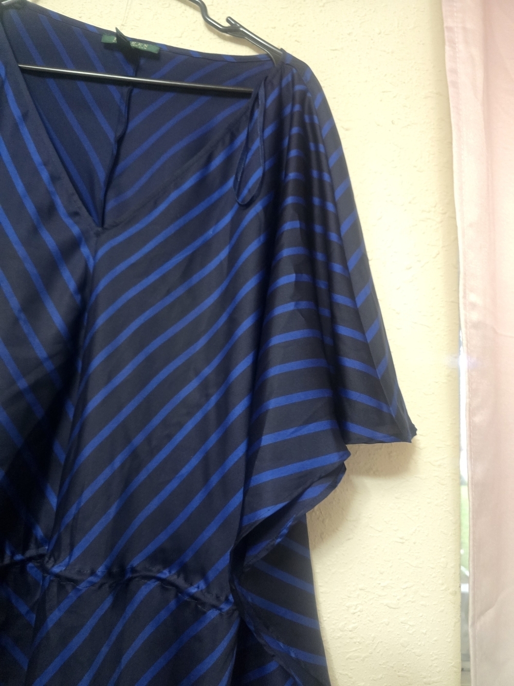 Lauren Ralph Lauren Blue Striped V-Neck Tunic Top - Picture 4 of 5